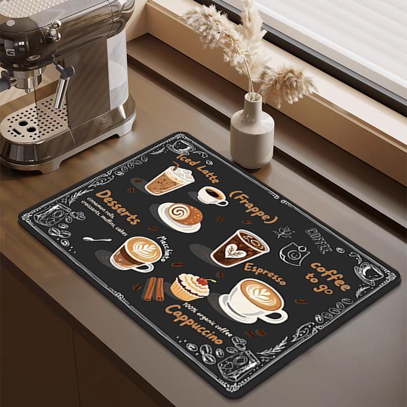 Bar Mat Rubber - VIKAMA American Style Diatom Mud Placemat