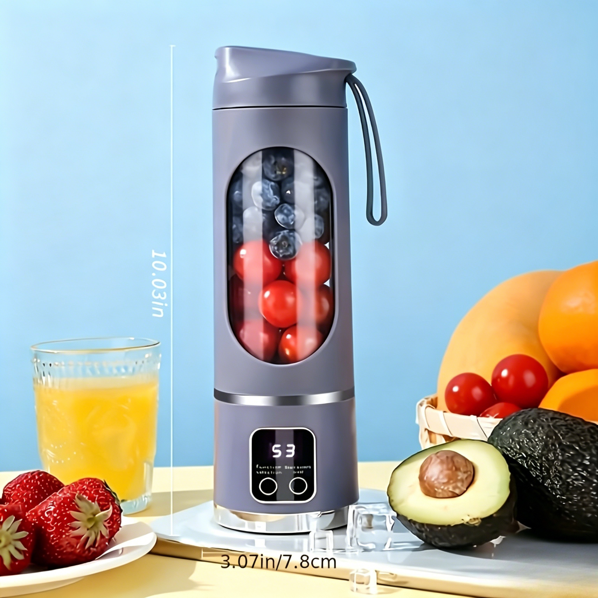 Citrus Juicer Bar - USB Rechargeable Portable Blender Juicer 10.14-16.91oz