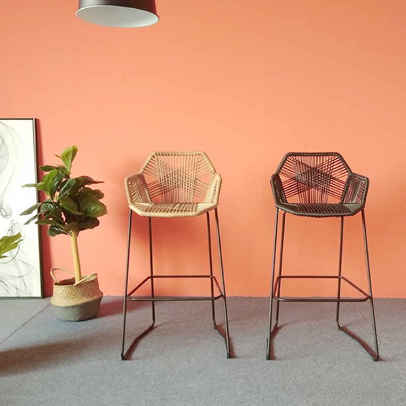 Scandinavian Rattan Bar Stool  - Home Bar Lounge review and price
