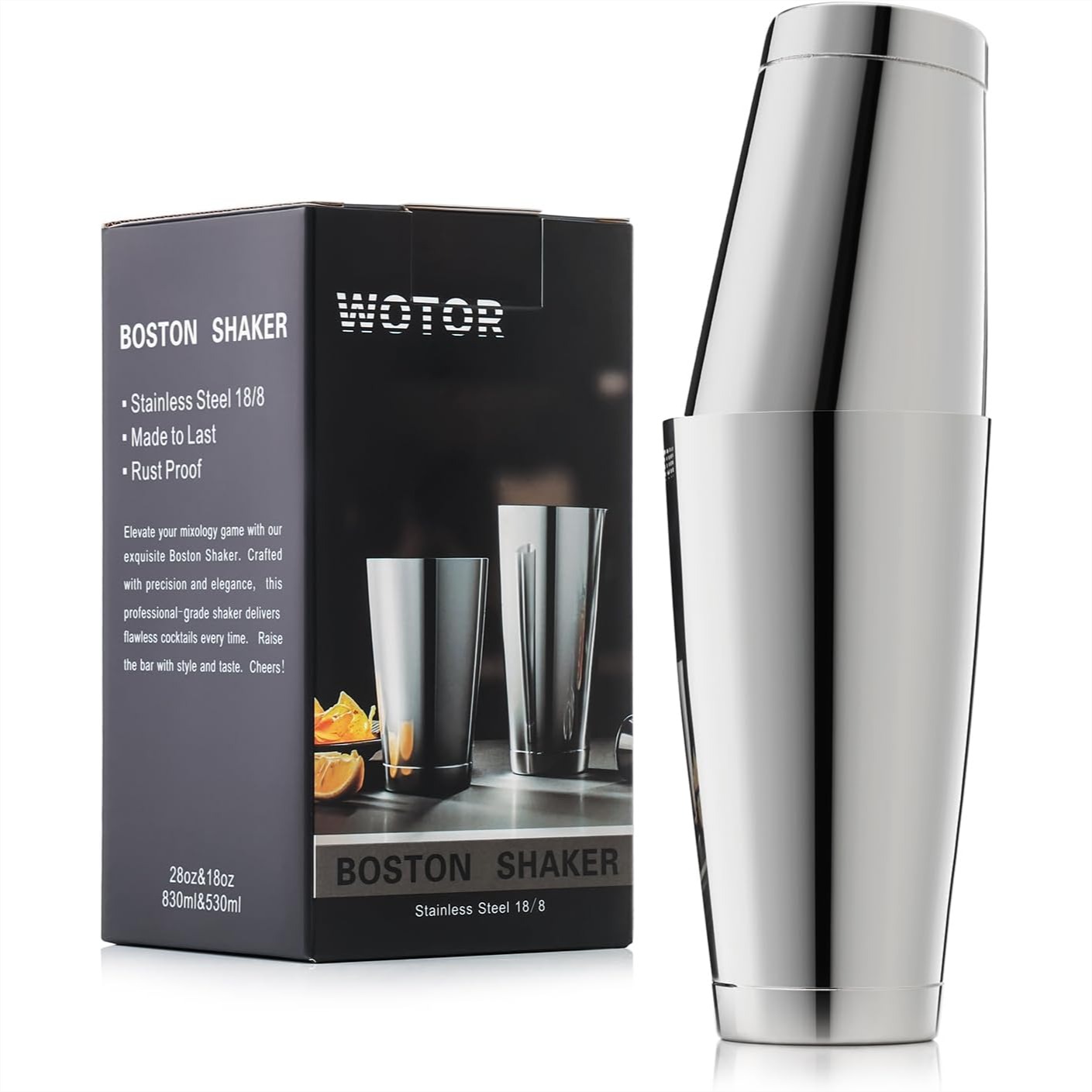 Boston Cocktail Shaker Set 18  - Boston Shaker Set review and price
