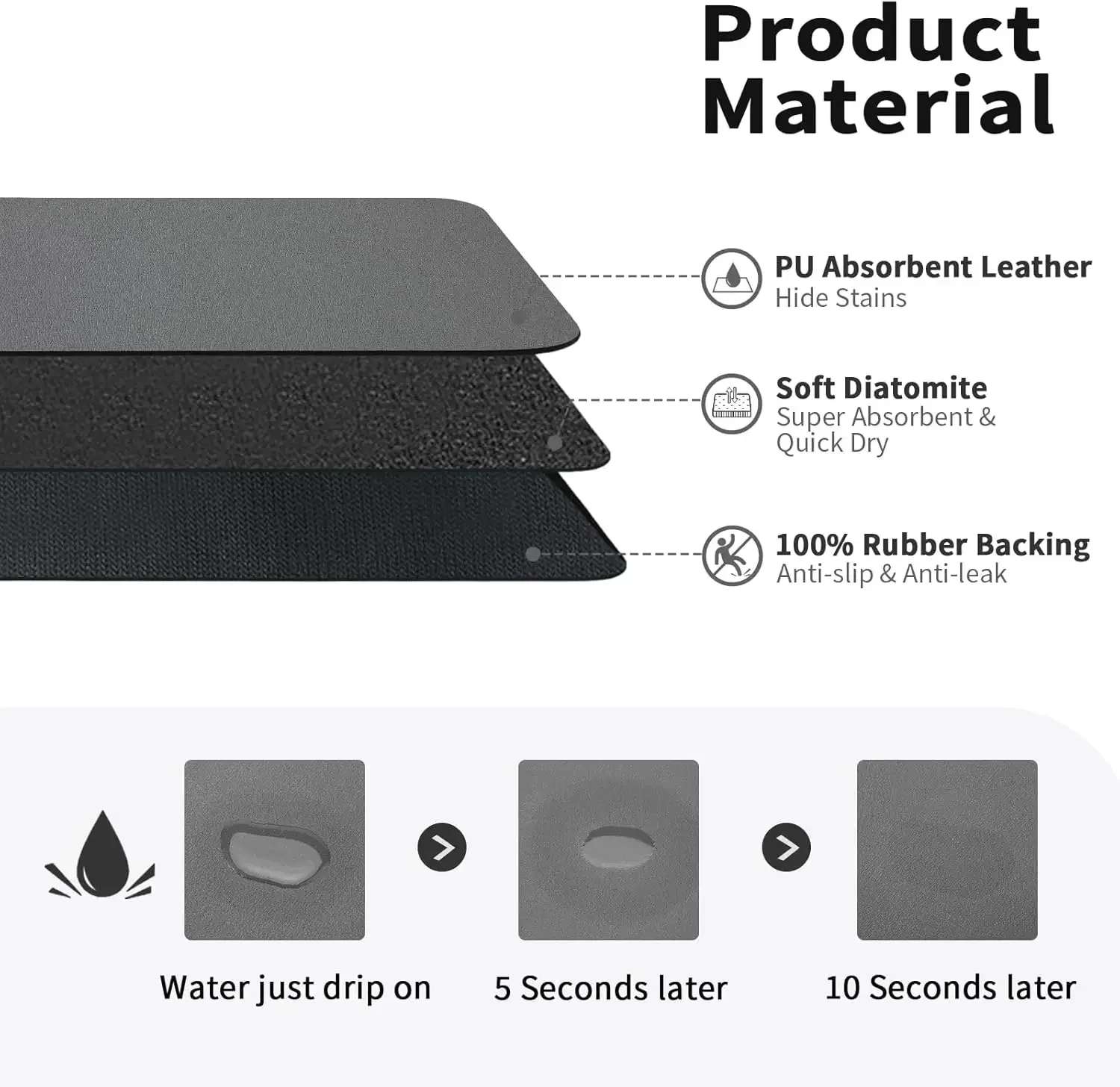 Kitchen Accessories Absorbent  - Bar Mat Rubber review and price