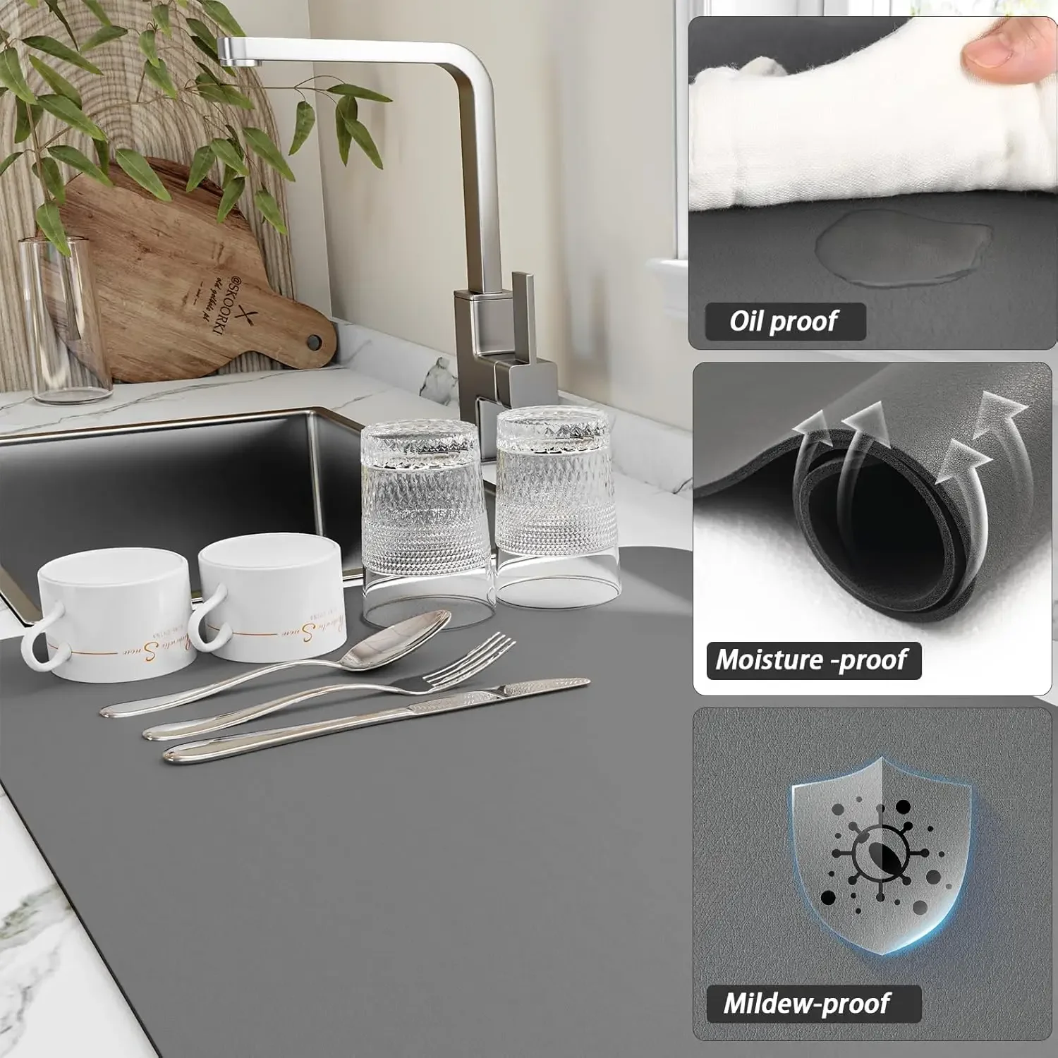Kitchen Accessories Absorbent  - Bar Mat Rubber review and price