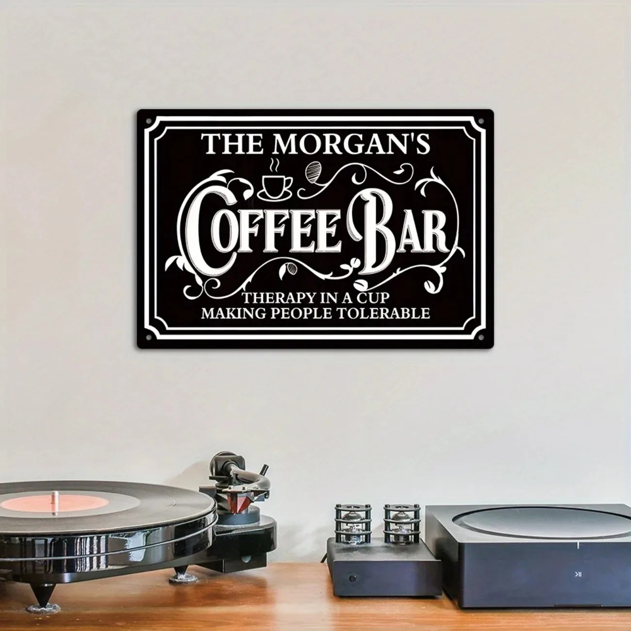 1PC Custom Text The Morgan's C - Home Bar And Coffee review and price