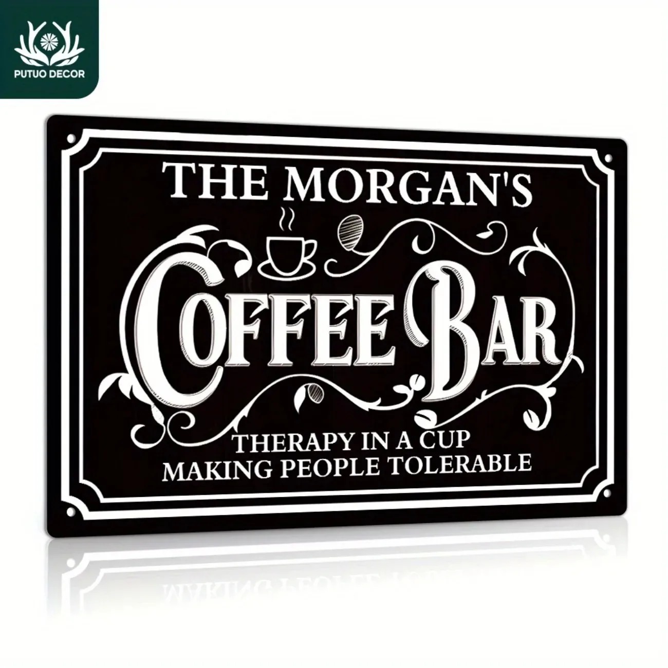 1PC Custom Text The Morgan's C - Home Bar And Coffee review and price