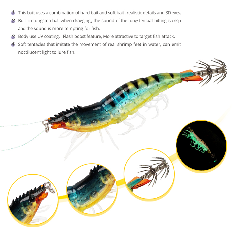 Squid Jig Lures Luminous 9cm 1 - Jigger Double Sided review and price
