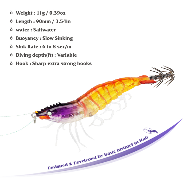 Squid Jig Lures Luminous 9cm 1 - Jigger Double Sided review and price