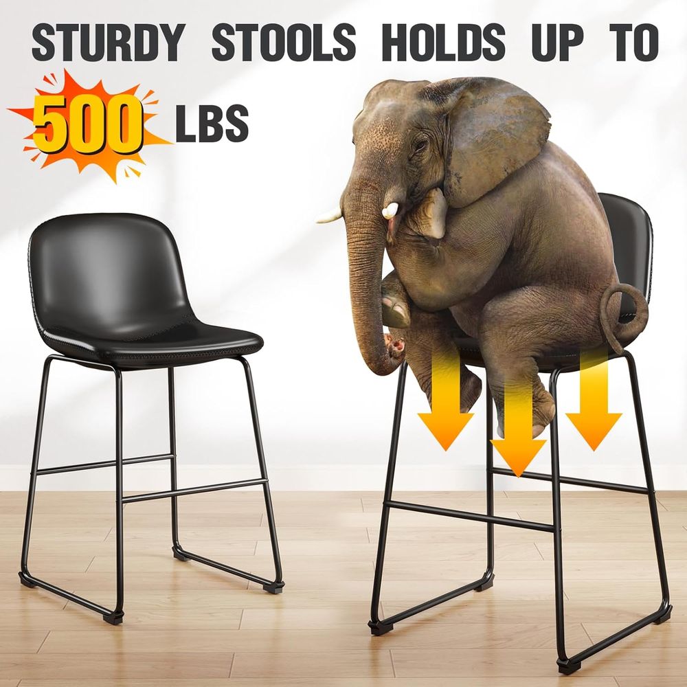 4-Piece Leather Dining Chairs  - Home Bar And Counter review and price