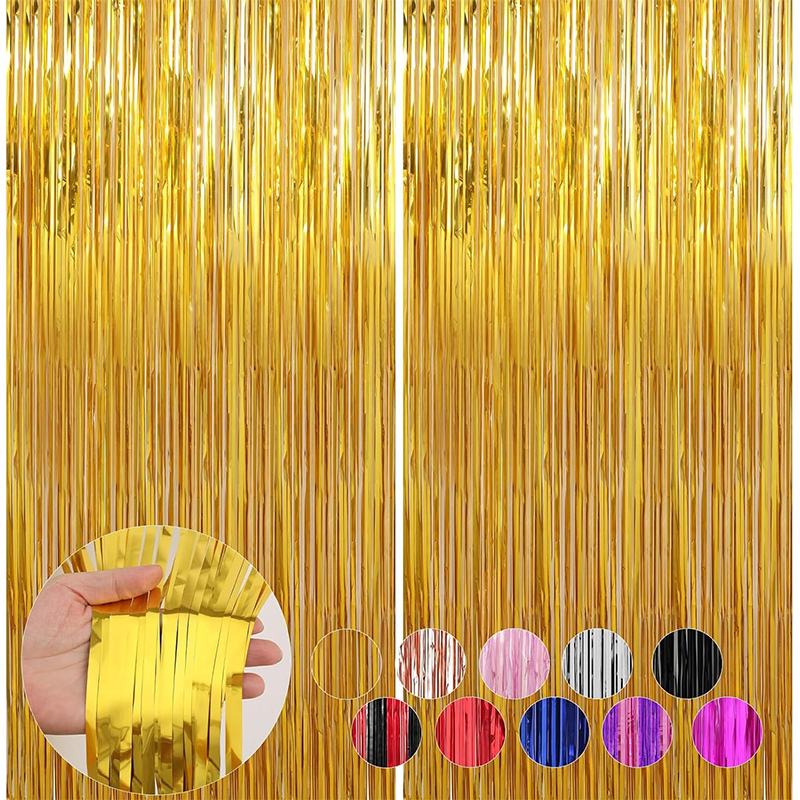 2M Glitter Gold Tinsel Fringe  - Home Bargains review and price