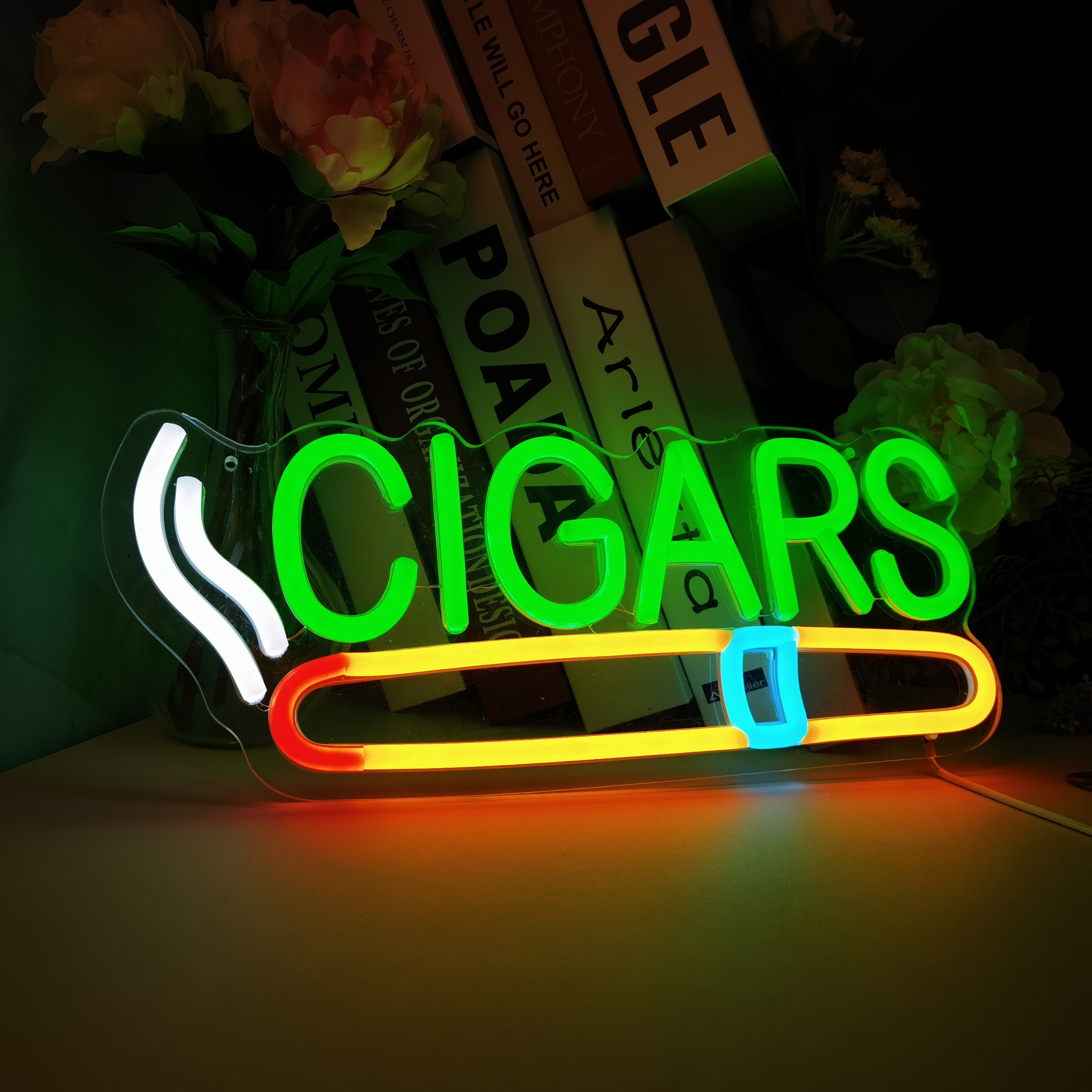 Cigar Shop Neon Sign, For Home - Home Bar Lounge review and price