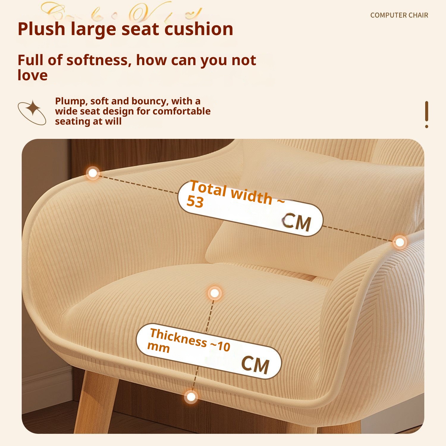 Bedroom chair, backrest makeup - Home Bargains review and price
