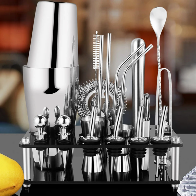 550/750ML Cocktail Shaker Bar  - Boston Shaker Set review and price
