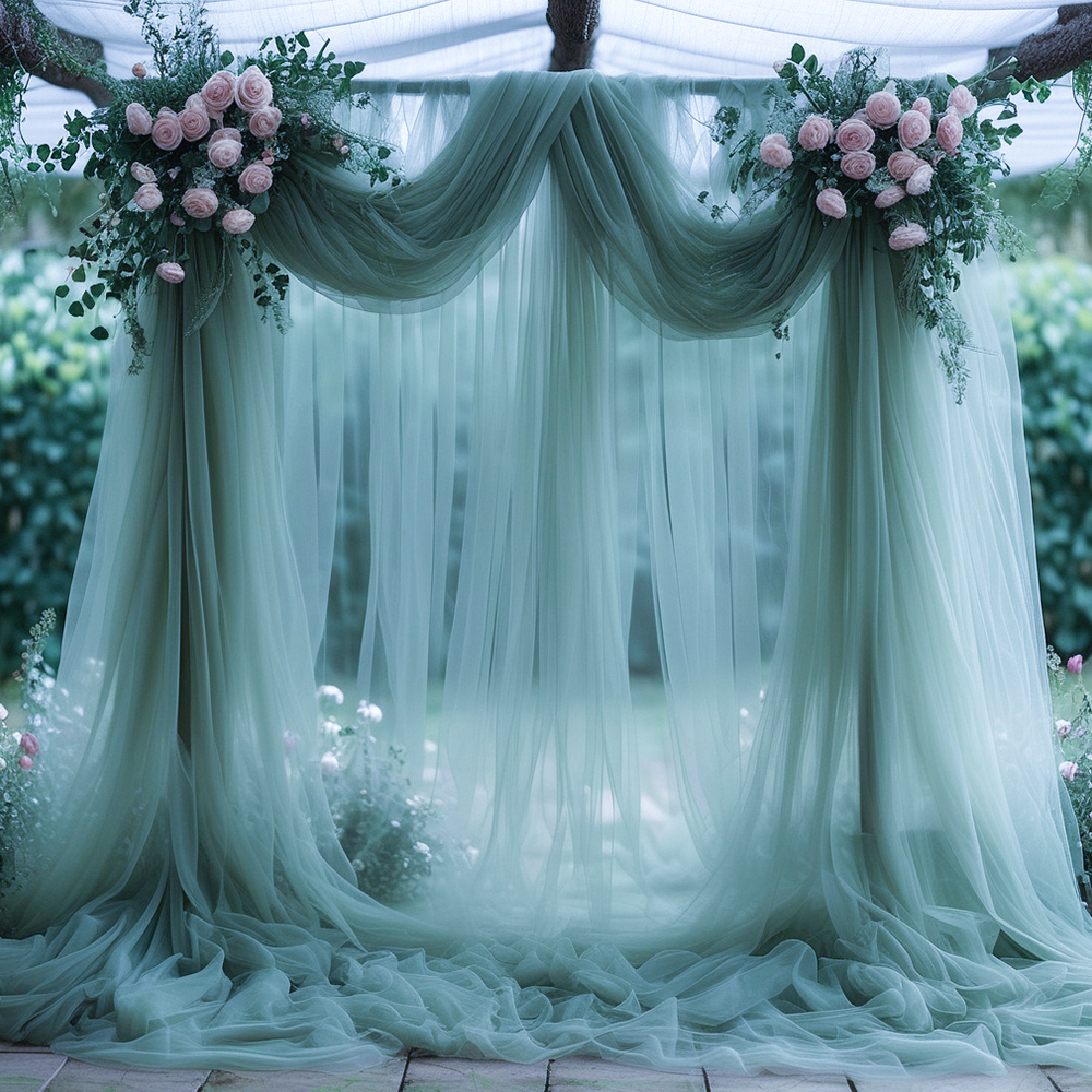 Sheer Tulle Decorative Curtain - Home Bargains review and price