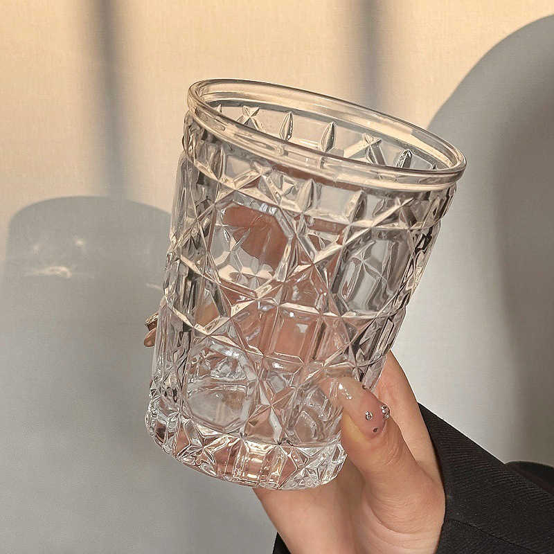 2pcs 310ml Vintage Diamond Pat - Old Fashioned Glass review and price