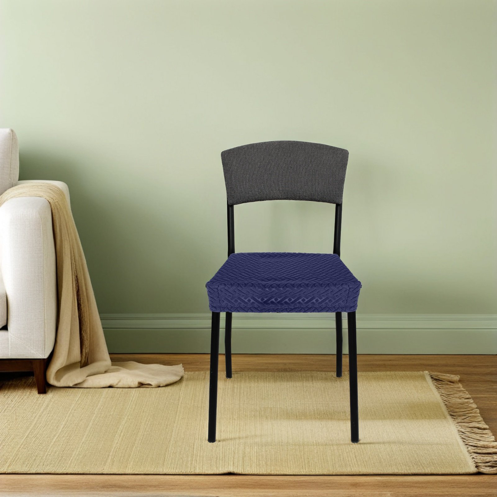Rectangle Stool Cover Elastic  - Home Bar And Counter review and price