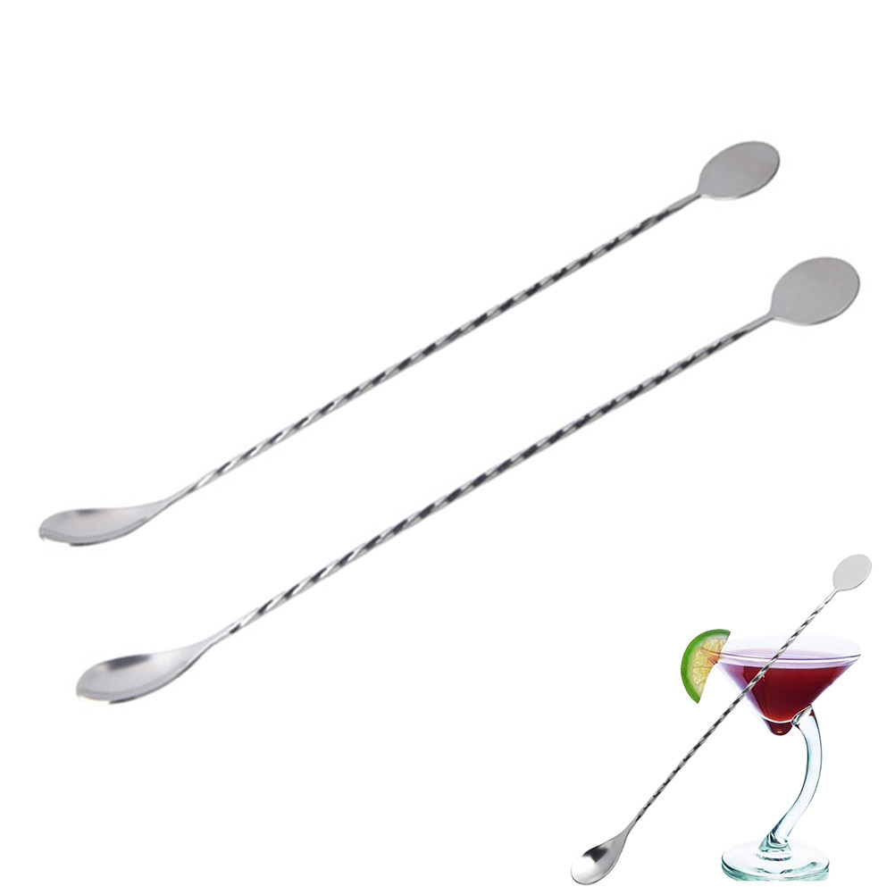 2Pcs Stainless Steel Cocktail  - Bar Spoon Twisted review and price