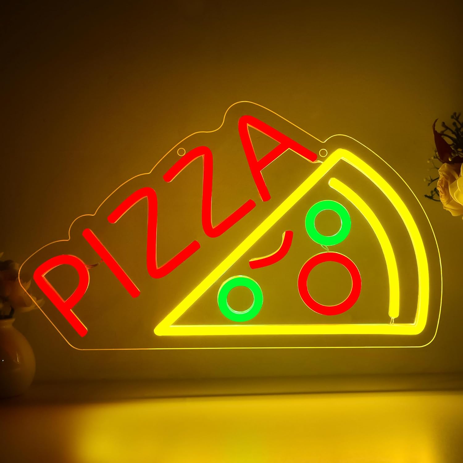 Pizza Neon Sign Business USB L - Home Bar Signs review and price