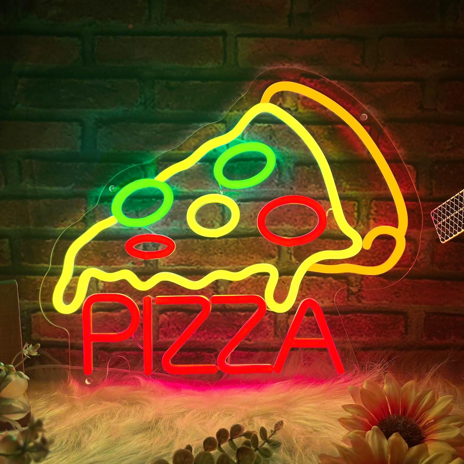 Pizza Neon Sign Business USB L - Home Bar Signs review and price