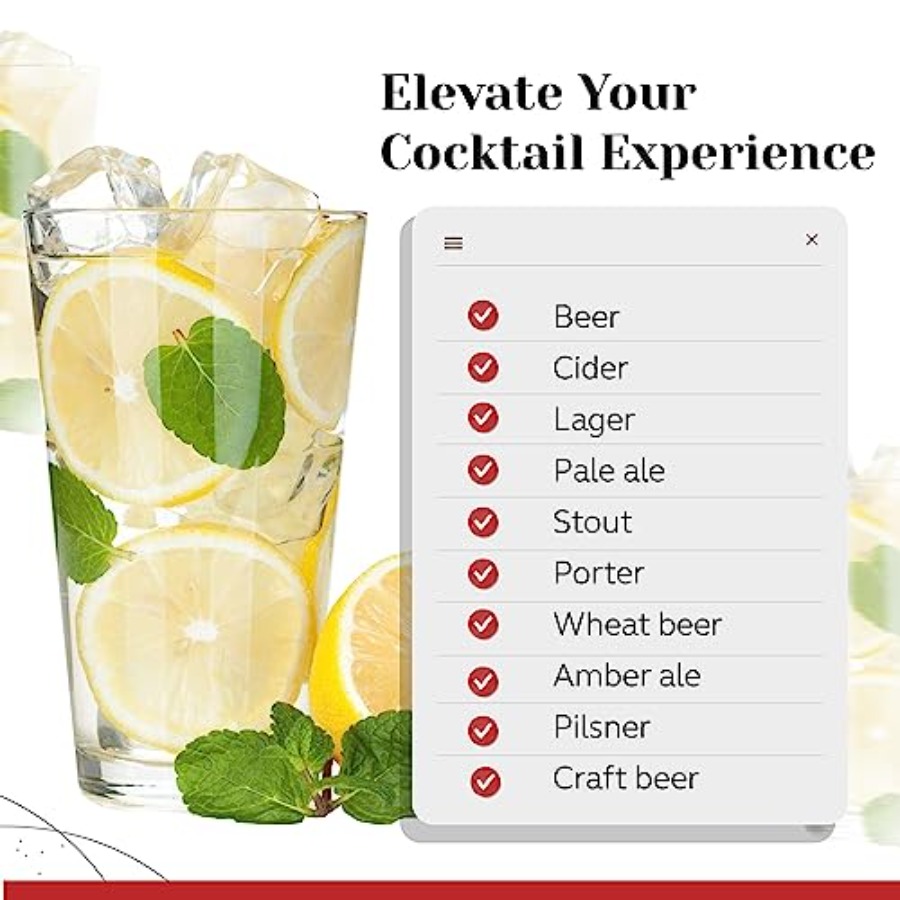 Bulk Classic Premium Beer Pint - Highball Glass Set review and price