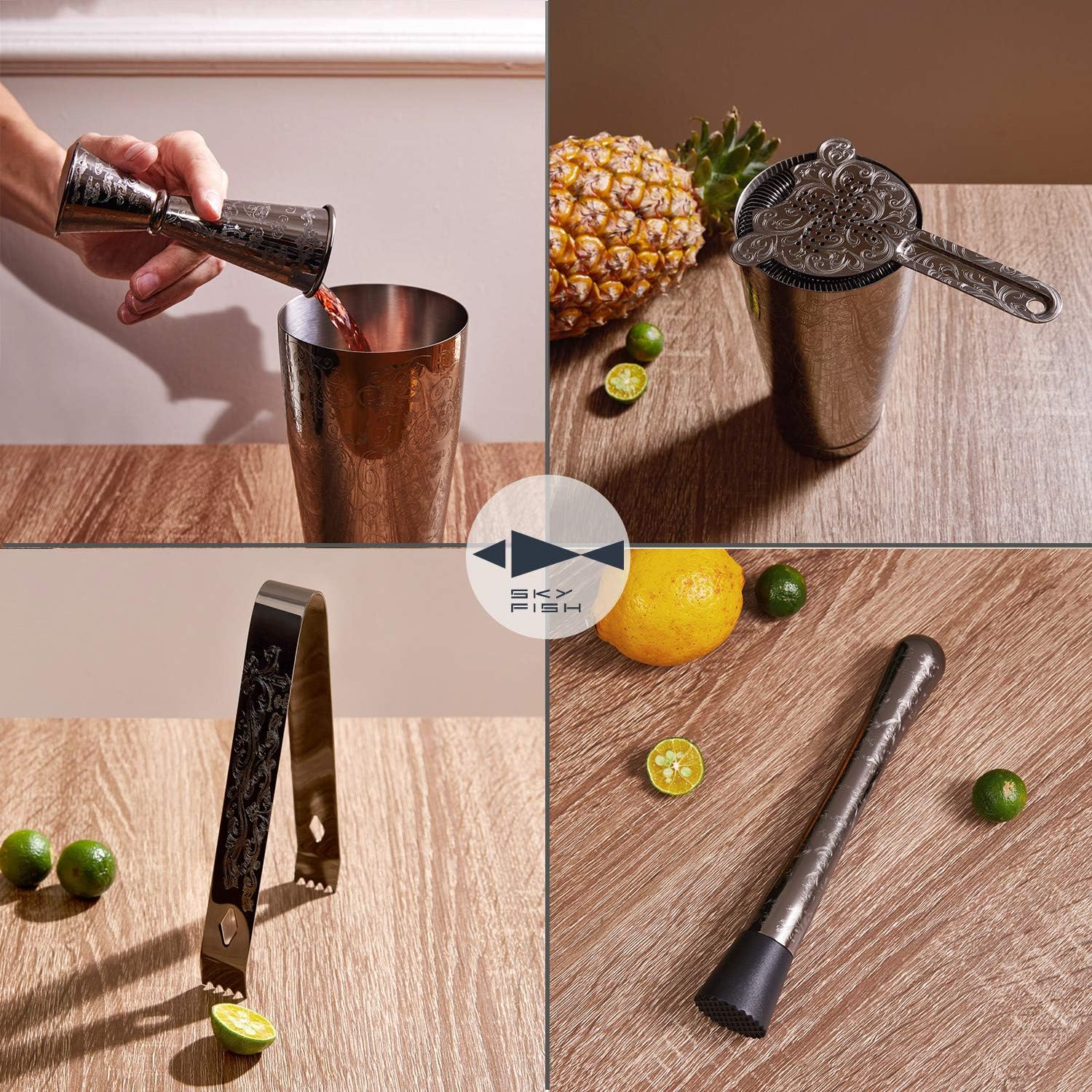 Bartender Kit Cocktail Shaker  - Boston Shaker Set review and price