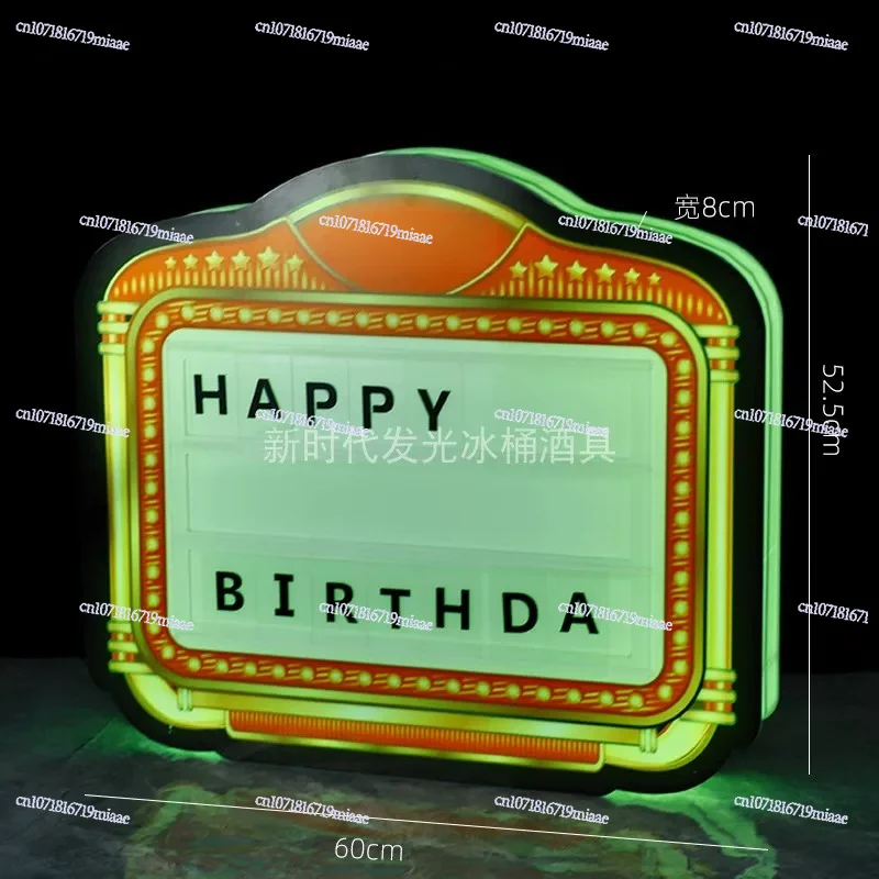 Letter Card Luminous Hand Hold - Home Bar Word review and price