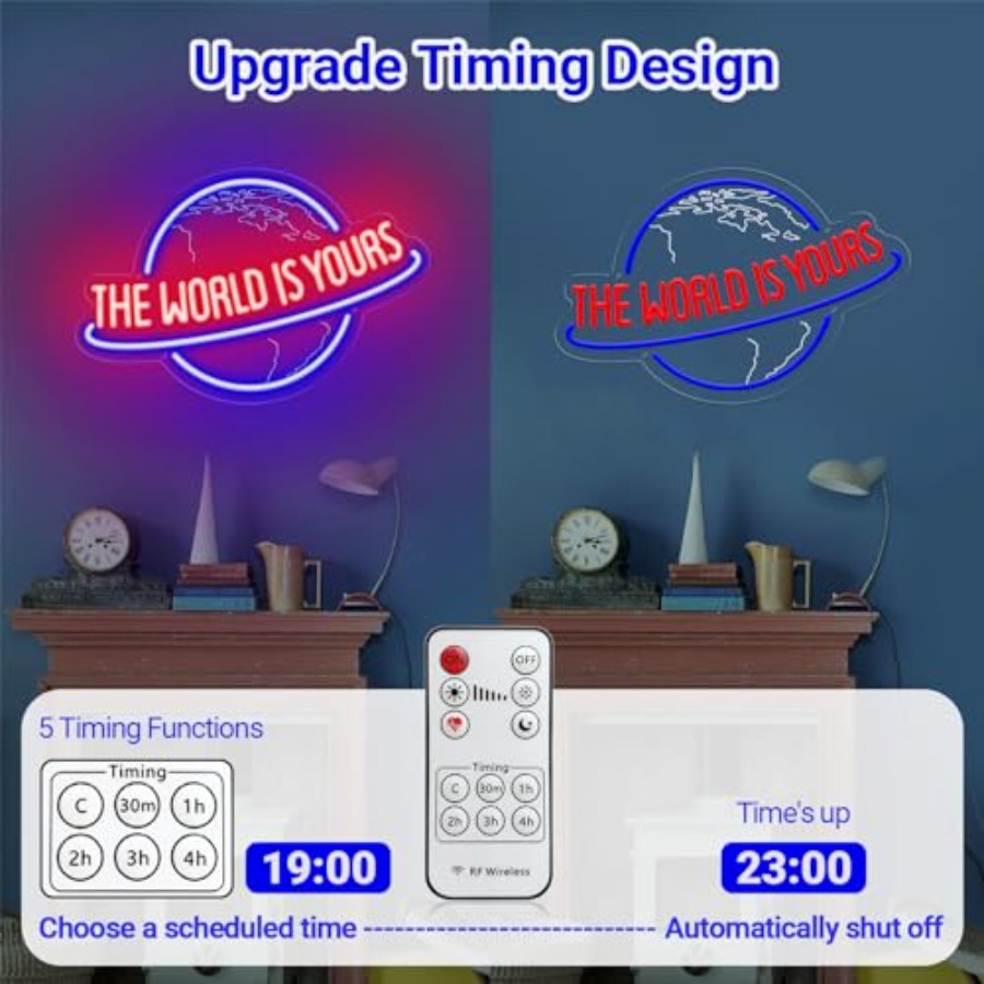 The World Is Yours Neon Sign,  - Home Bar Signs review and price
