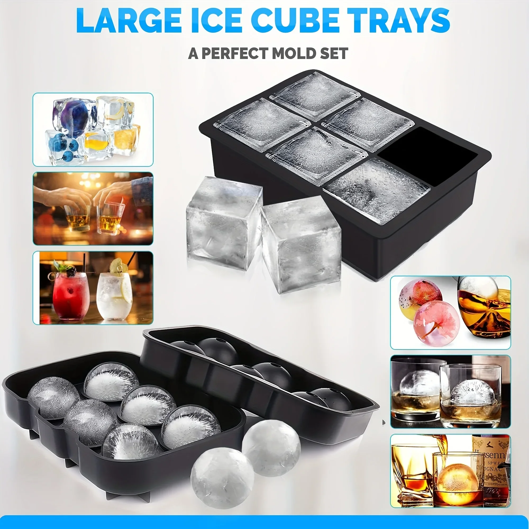 1pc 3D Rose Ice Cube Mold, Squ - Ice Mold Sphere review and price