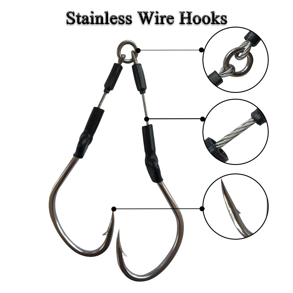 2pairs/bag Slow Fast Jigging H - Jigger Double Sided review and price
