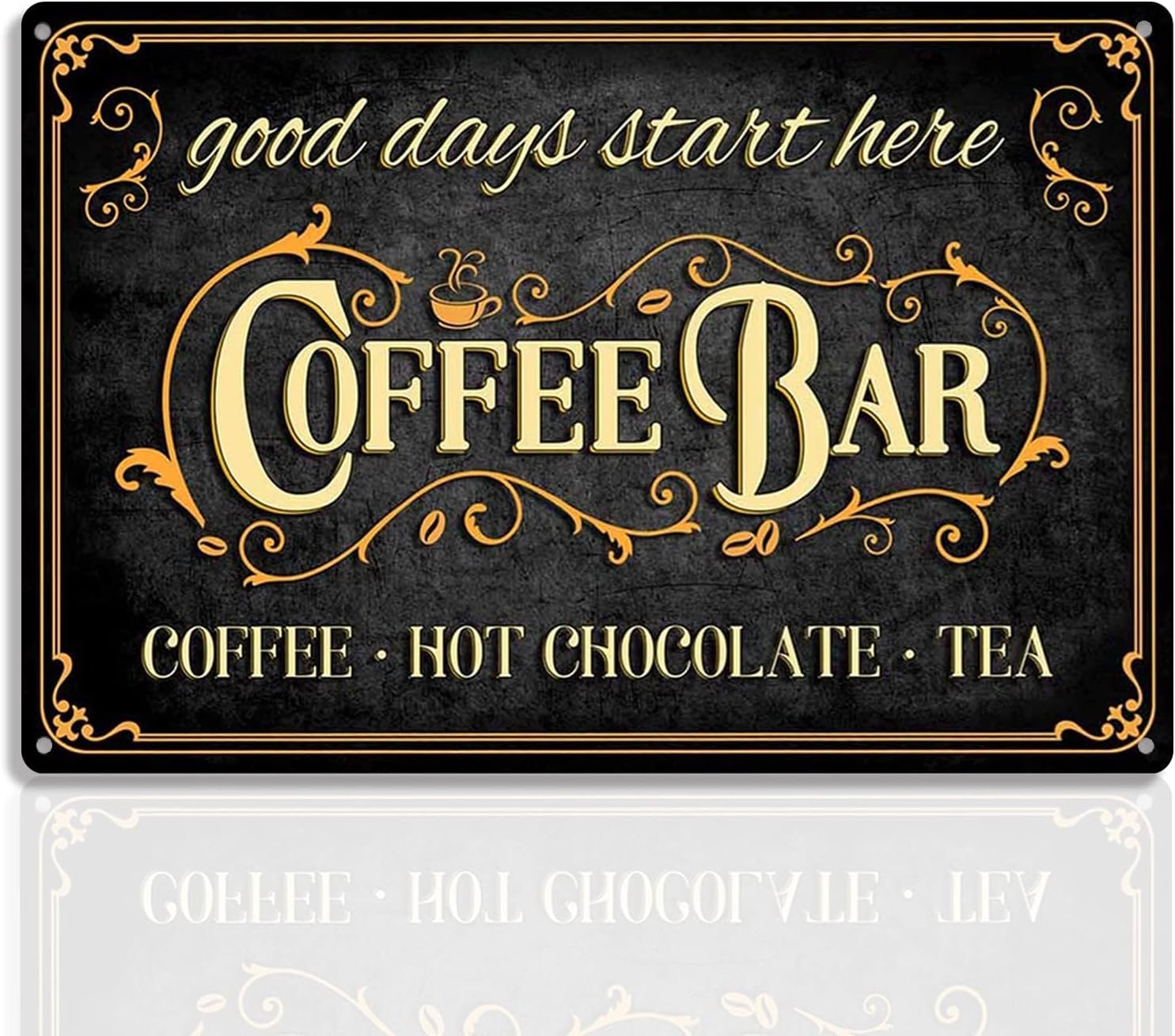 u1,Coffee Bar Sign Hot Chocola - Home Bar And Coffee review and price