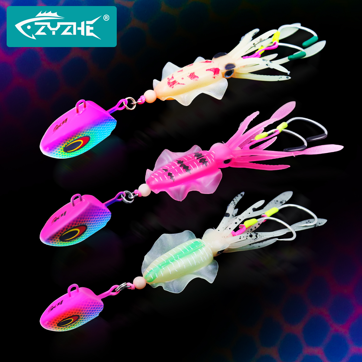 ZYZHE JIG Head Squid Bait With - Jigger Double Sided review and price