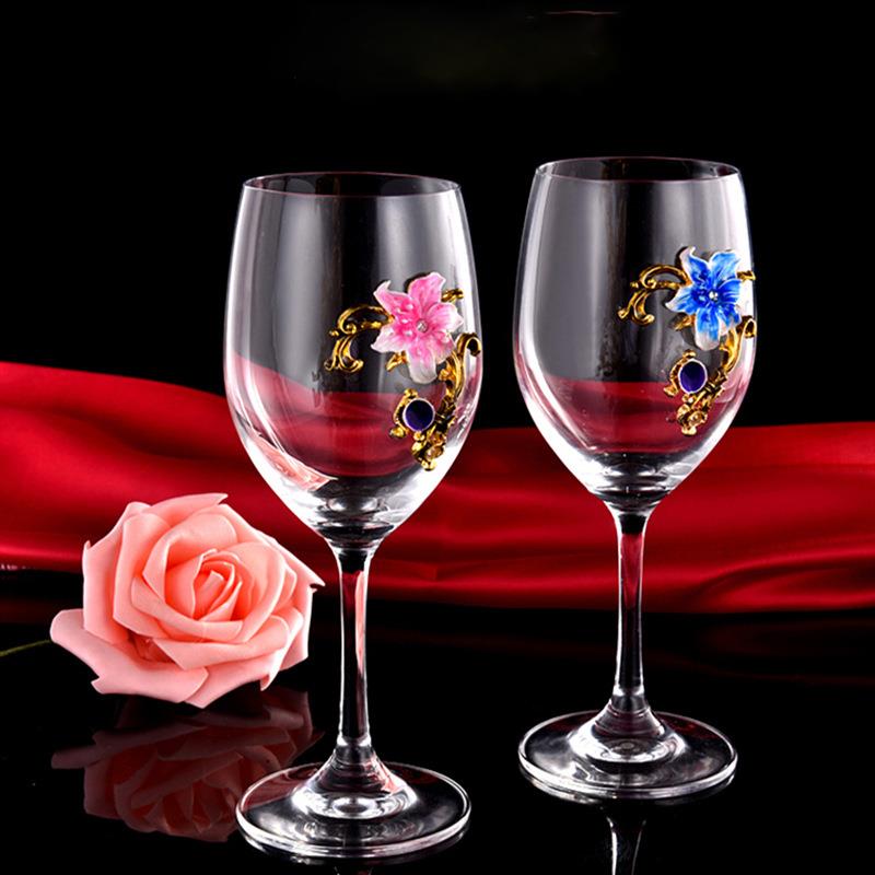Elegant Enamel Red Wine Glasse - Highball Glass Set review and price