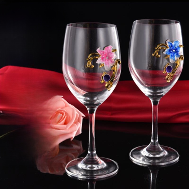 Elegant Enamel Red Wine Glasse - Highball Glass Set review and price