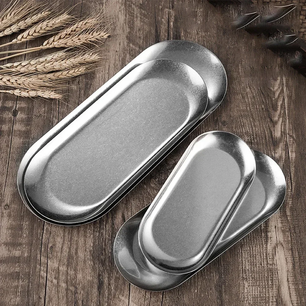 Stainless Steel Tray Oval Tray - Garnish Tray Set review and price