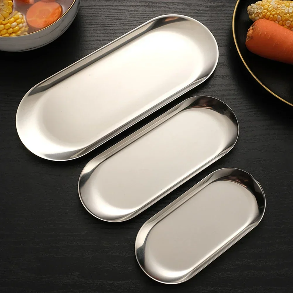 Stainless Steel Tray Oval Tray - Garnish Tray Set review and price