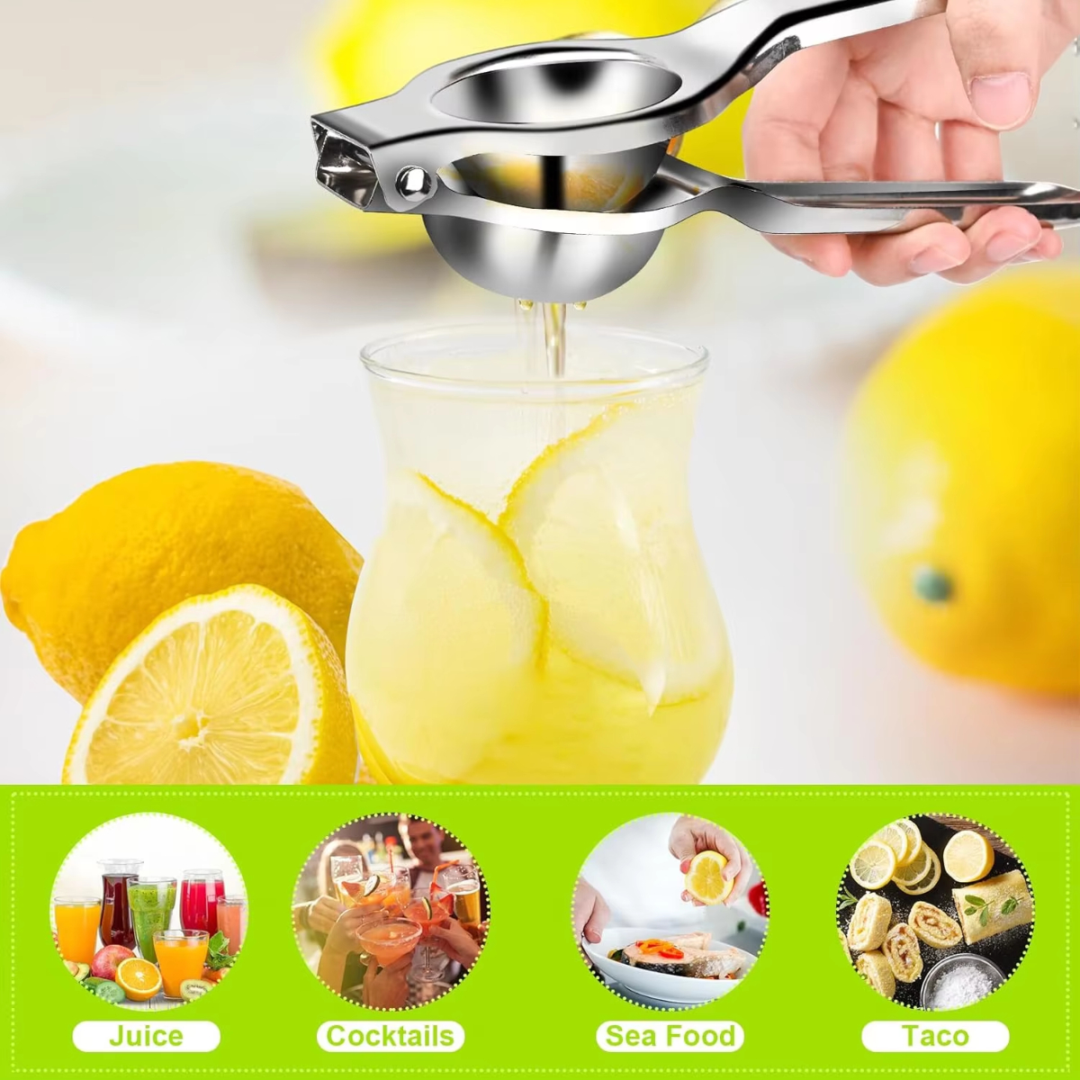 1/2/3pcs Stainless Steel Lemon - Citrus Juicer Bar review and price