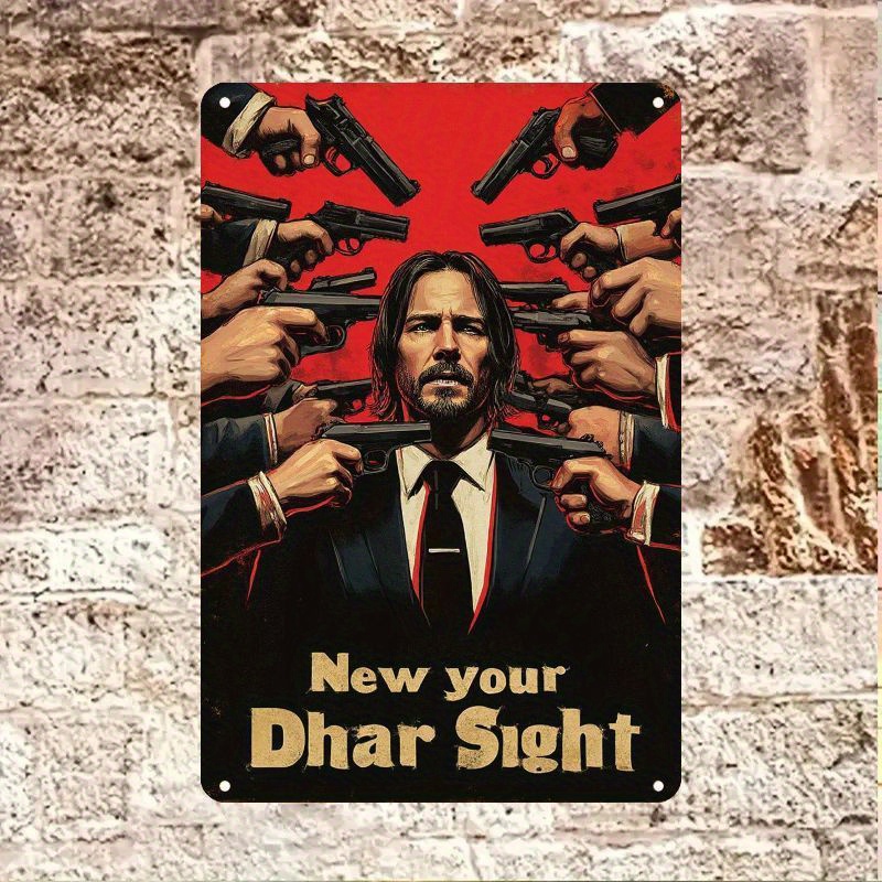 ,  John Wick Inspired Metal Po - Home Bar And Theater review and price
