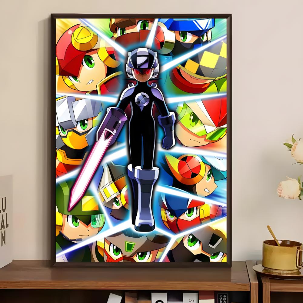 Classic Mega Man Poster Paper  - Home Bar And Theater review and price
