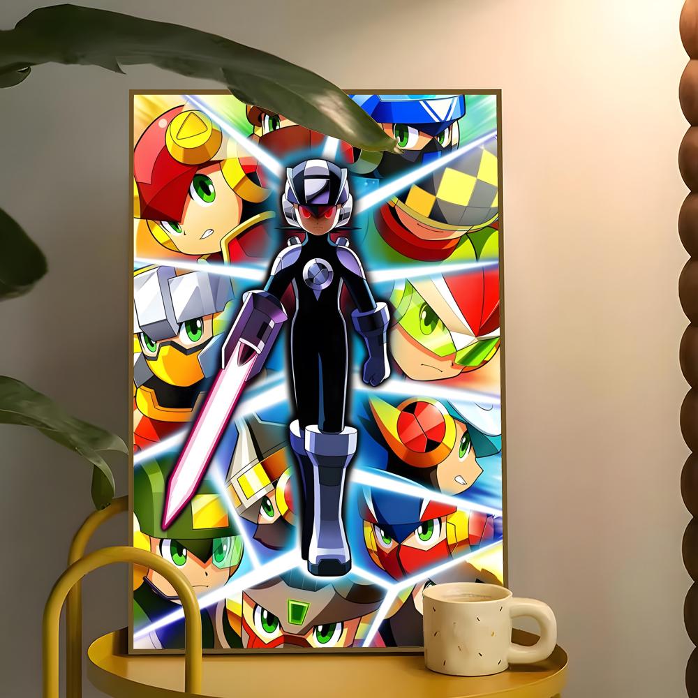 Classic Mega Man Poster Paper  - Home Bar And Theater review and price