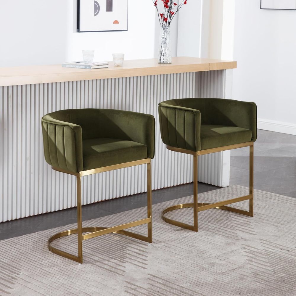 24 Velvet Upholstered Counter  - Home Bar And Counter review and price