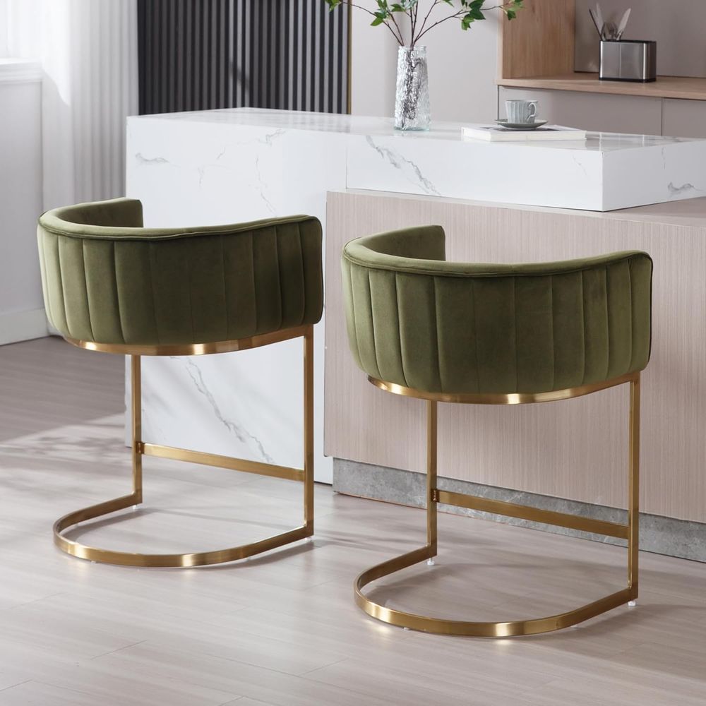 24 Velvet Upholstered Counter  - Home Bar And Counter review and price