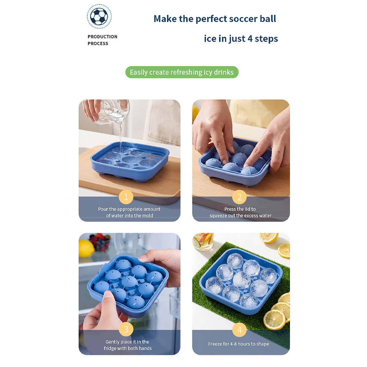 1Pcs Football-Themed Silicone  - Ice Mold Sphere review and price