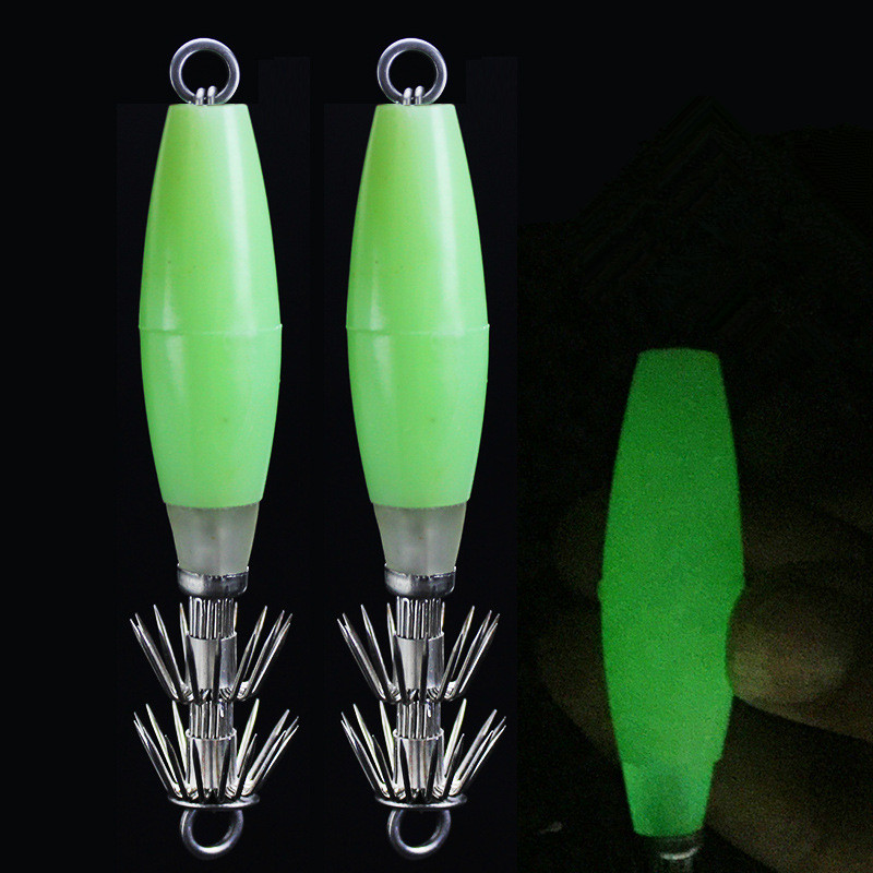 Glow Squid Hook 10cm/14g Doubl - Jigger Double Sided review and price