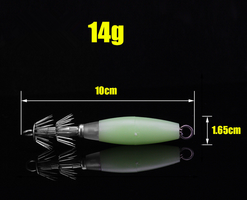 Glow Squid Hook 10cm/14g Doubl - Jigger Double Sided review and price