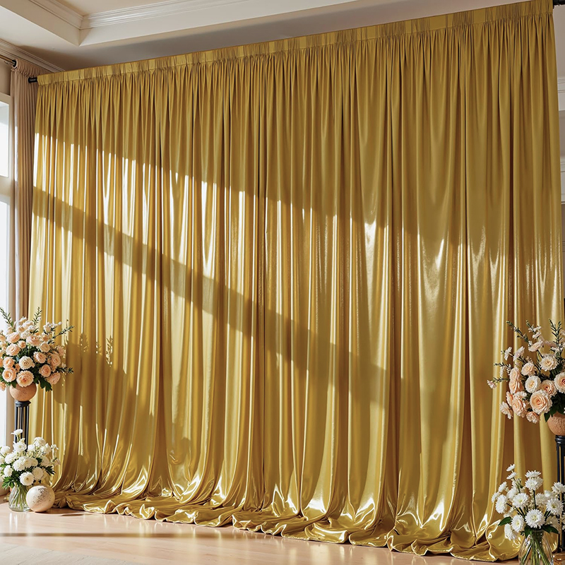 Gold Sequin Backdrop Curtain W - Home Bargains review and price
