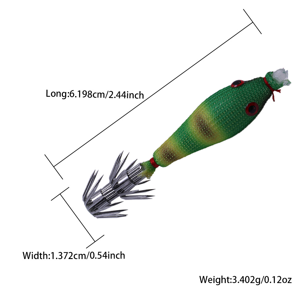 5 Pcs Squid Soft Baits, Lumino - Jigger Double Sided review and price