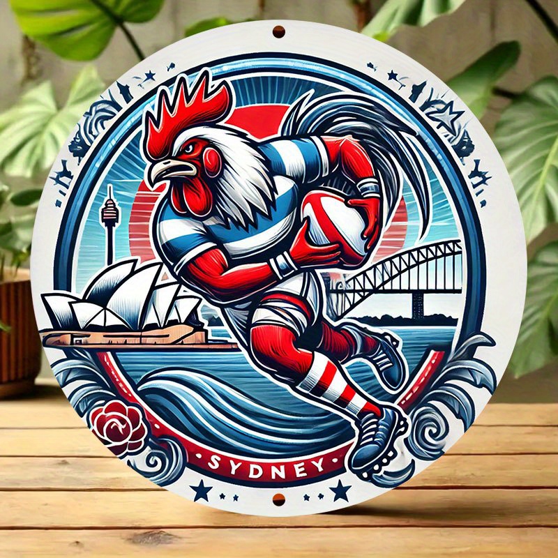 A vibrant Sydney Roosters wall - Home Bar Sydney review and price