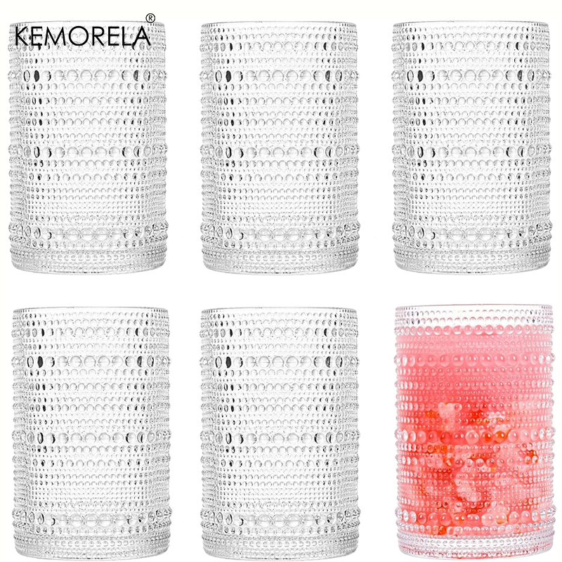 15oz Hobnail Drinking Glasses  - Highball Glass Set review and price