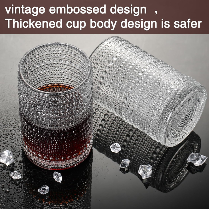 15oz Hobnail Drinking Glasses  - Highball Glass Set review and price