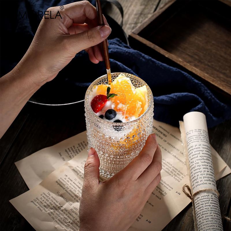 15oz Hobnail Drinking Glasses  - Highball Glass Set review and price