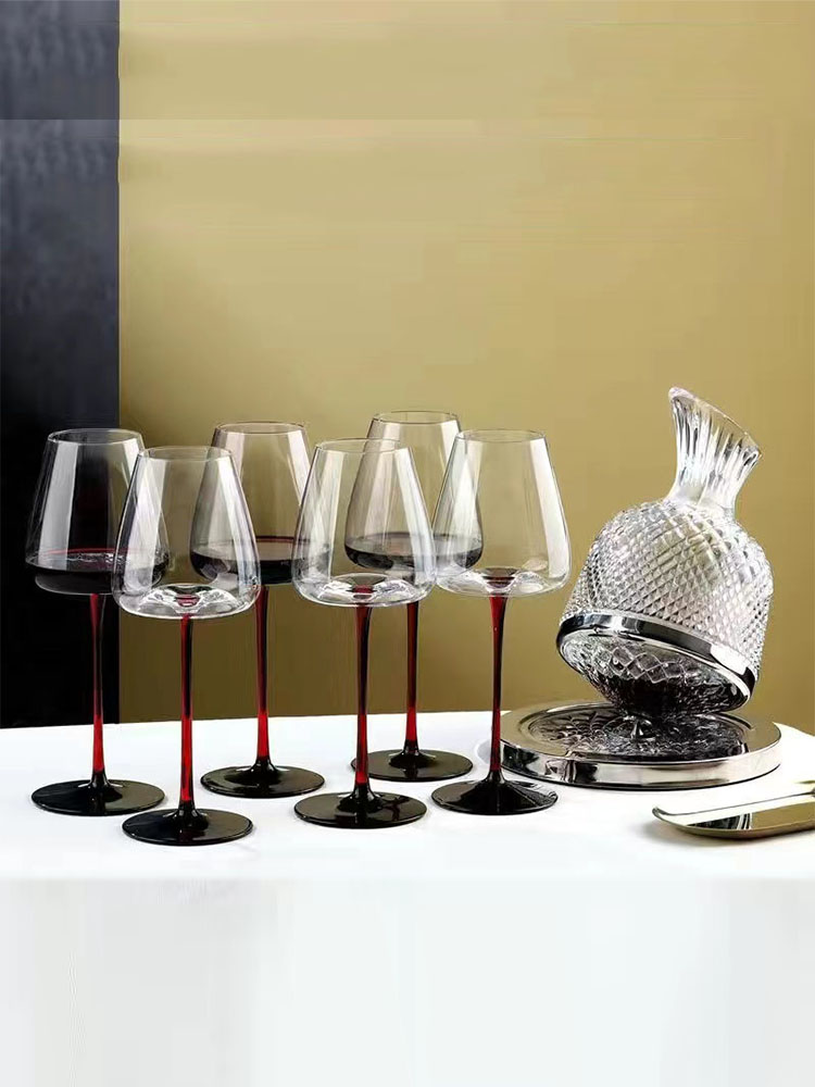 Burgundy Wine Glasses Crystal  - Highball Glass Set review and price