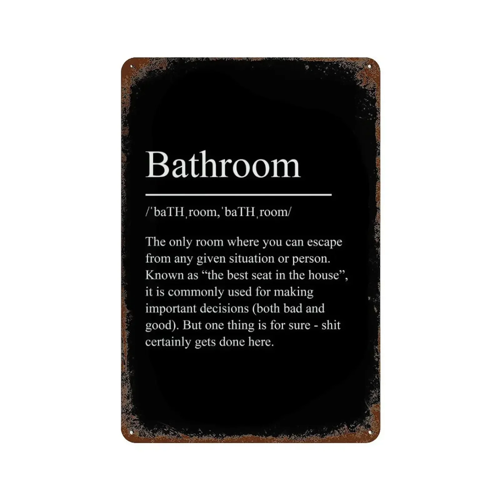 2D Flat Metal Sign Vintage Def - Home Bar Word review and price